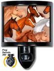 horses night light dan morris artplates