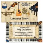 musician music teacher piano business cards dan morris colorful images