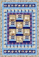 dan morris anchors aweigh nautical fabric kit quilt rjr fabrics