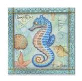 seahorse magnet dan morris Cape Shore shells tropical decor