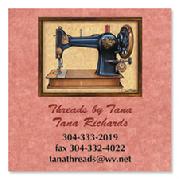 business cards contact cards sewing tailoring Dan Morris Colorful Images