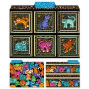 dan morris cats sew kitty sew catty file folders colorful images