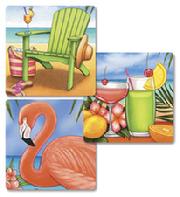 Colorful Images Dan Morris Bahama Breeze designer collection beach address labels