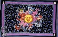 dan morris sleeping sun psychedelic sun tapestry gypsy rose