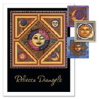 Colorful Images Sun and Moon collection Dan Morris celestial address labels cards