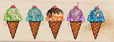 JanLynn Stamps Happen stamps ice cream cones 30021